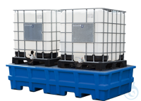 IBC-Station PE Blau GiR vz unterfahrbar V=1000L, 2530x1320x580