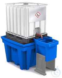 Einzelteile Handelsware Vorsatzbehälter,PolyethylenAbmessungen B x T (mm):605...