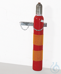gas cylinder retainer steel galv., for 2 bottles (?140), 384x131x60 wall bracket for gas...