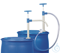 drum pump (PP), conveying: 0.20 l/stroke drum pump made of polypropylene Immersion depth: 500.00...