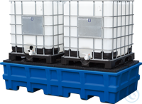 IBC-Station PE Blau GiR PE unterfahrbar V=1000L, 2530x1320x610