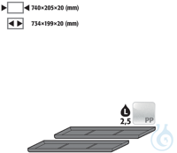 sump inliner PE raw for UB90/UB30 B890/1400 740x205x20 Sump inlinerfor second...