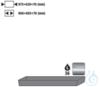 bottom collecting sump st.steel 1.4301 raw for UB90 B1100 975x620x78 Bottom...