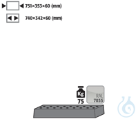 perforated insert sh.steel lam. for UB90 B890/1400 D=500 751x353x60...