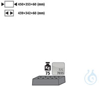 perforated insert sh.steel lam. for UB90 B590/1100 D=500 442x345x70...