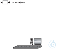 perforated insert st.steel 1.4016 raw for UB90 B890/1400 D=500 717x364x9...