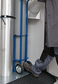 Gasflaschenwagen Stahl lk., 320x335x1290 Gasflaschenwagen lackierter Stahl 1x Druckgasflasche à...