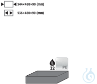 Einlegewanne Q90/S90 PE roh EinlegewanneMaterial/Farbe/Beschreibung: PP weiß...