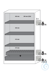 Equipment packages Q90 3x HF.ML.5534 shelf standard powder-coated sheet steel RAL 7035 light...
