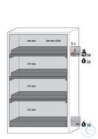 Equipment packages Q90 3x HF.I.25595_Ntray shelf (standard)PP rawmetal free,...