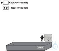bottom collecting sump sh.steel lam. for Q90/Q30 B1200 1042x507x86 Bottom...