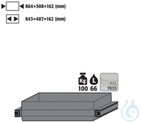 drawer (heavy duty) sh.steel lam. for Q90/S90 B1200 864x508x162 Drawer (heavy...