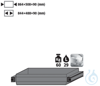 drawer st.steel 1.4301 raw for Q90/S90 B1200 864x508x90 drawerstainless...