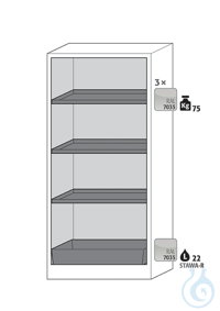 Equipment packages Q90 3x HF.ML.11166shelf standardpowder-coated sheet...