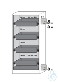 Equipment packages Q90 4x HF.I.22838_Ndrawer (standard)powder-coated sheet...