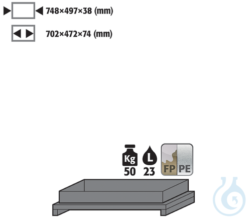 tray shelf metal free PP raw for Q90/S90 B900 7...