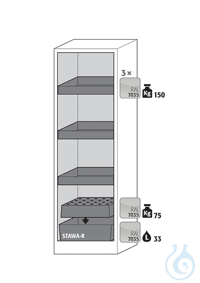Equipment packages Q90 3x HF.ML.27196tray shelf (standard)powder-coated sheet...