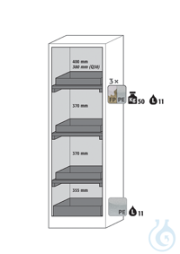 Equipment packages Q90 3x HF.I.24563_Ntray shelf (standard)PP rawmetal free,...