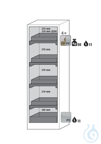 Equipment packages Q90 4x HF.I.24563_Ntray shelf (standard)PP rawmetal free,...