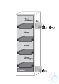 Equipment packages Q90 4x HF.I.22805_Ndrawer (standard)powder-coated sheet...