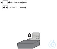 bottom collecting sump sh.steel lam. for Q90/S90 B600 442x507x127 Bottom...