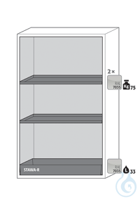 Equipment packages S90 2x HF.ML.5534shelfpowder-coated sheet steelRAL 7035...