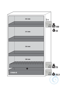 Equipment packages S90 3x HF.ML.27064tray shelf (standard)sheet steel...
