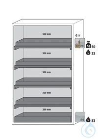 Equipment packages S90 4x HF.I.25595_Ntray shelf (standard)PP raw metal free,...