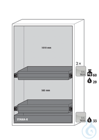 Equipment packages S90 2x HF.I.22846_Ndrawerpowder-coated sheet steelRAL 7035...