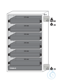 Equipment packages S90 6x HF.I.22846_Ndrawerpowder-coated sheet steelRAL 7035...