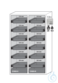 Equipment packages S90 6x HF.I.22805_Ndrawerpowder-coated sheet steelRAL 7035...