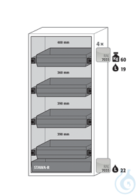Equipment packages S90 4x HF.I.22838_Ndrawerpowder-coated sheet steelRAL 7035...