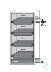 Equipment packages S90 4x HF.I.22839_Ndrawerstainless steel 1.4301, L= 60 kg,...