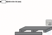 Transportsockel H=118 mm St. pulverb. für S90/G90 B900 895x610x118