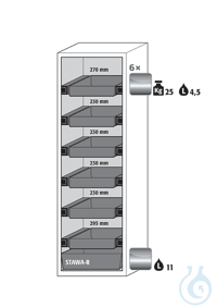 Equipment packages S90 6x HF.I.22806_Ndrawerstainless steel 1.4301, L= 25 kg,...