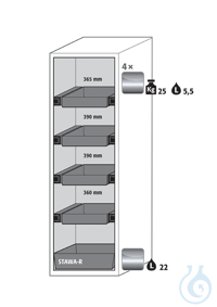 Equipment packages S90 4x HF.I.22829_Ndrawerstainless steel 1.4301, L= 25 kg,...
