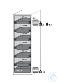 Equipment packages S90 6x HF.I.22829_Ndrawerstainless steel 1.4301, L= 25 kg,...