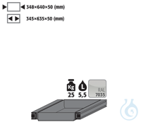 drawer sh.steel lam. for S90 B600T750 348x640x50 drawersheet steel...