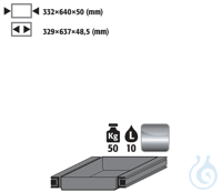 drawer (disposal) st.steel 1.4016 raw for S90 B600T750 332x605x150 drawer...