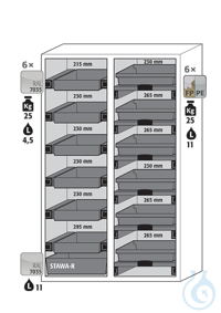 Equipment packages K90 6x HF.I.22805_Ndrawerpowder-coated sheet steelRAL 7035...