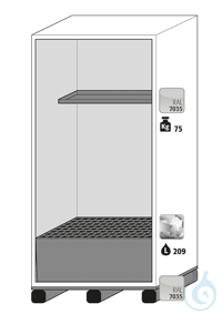 Equipment packages XL90 1x HF.I.10057_Nshelfpowder-coated sheet steelRAL 7035...