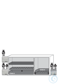 Equipment packages UB90 1x HF.ML.19436shelfpowder-coated sheet steelRAL 7035...