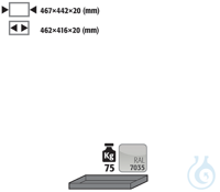 shelf sh.steel lam. for UB90 B590/1100 467x422x20 Shelf standardsheet steel...