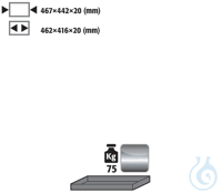 shelf st.steel 1.4301 raw for UB90 B590/1100 467x422x20 Shelf...