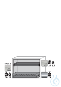 Equipment packages UB90 1x EP.ML.29258drawerpowder-coated sheet steelRAL 7035...