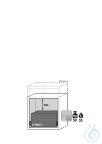 Equipment packages UB90 1x HF.I.22427_Ndrawer max. interior heightsheet steel...