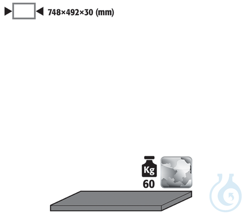 Fachboden St.bl. vz fuer CS B810 748x492x30
