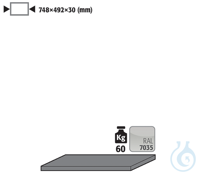 shelf sh.steel lam. for CS B810 748x492x30 Shelf standardsheet steel...