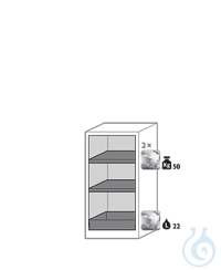 Equipment packages CS 2x HF.I.24663_Nshelf standardsheet steel galvanised,...