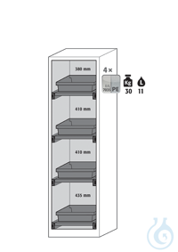 Equipment packages CS 4x HF.I.25310_Npull-out shelf AbZsheet steel...